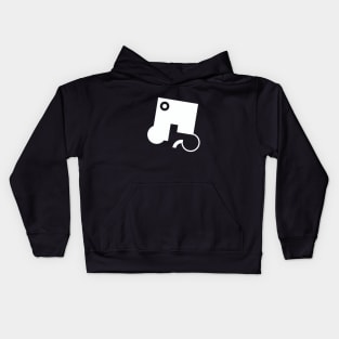 Black and White Contraption Q4N Kids Hoodie